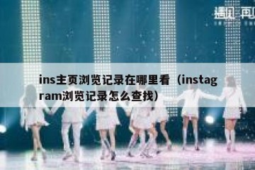 ins主页浏览记录在哪里看（instagram浏览记录怎么查找）