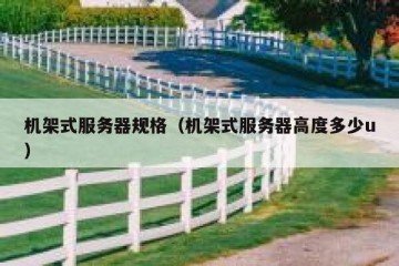 机架式服务器规格（机架式服务器高度多少u）