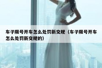 车子限号开车怎么处罚新交规（车子限号开车怎么处罚新交规的）