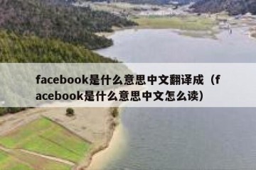 facebook是什么意思中文翻译成（facebook是什么意思中文怎么读）