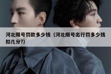 河北限号罚款多少钱（河北限号出行罚多少钱扣几分?）