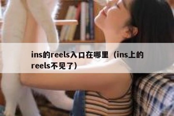 ins的reels入口在哪里（ins上的reels不见了）