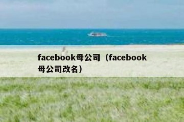 facebook母公司（facebook母公司改名）