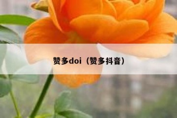 赞多doi（赞多抖音）