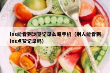 ins能看到浏览记录么嘛手机（别人能看到ins点赞记录吗）