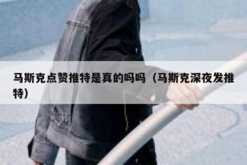 马斯克点赞推特是真的吗吗（马斯克深夜发推特）