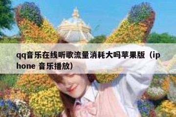 qq音乐在线听歌流量消耗大吗苹果版（iphone 音乐播放）