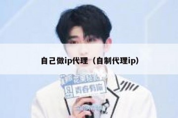 自己做ip代理(自制代理ip)