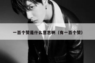 一百个赞是什么意思啊（有一百个赞）