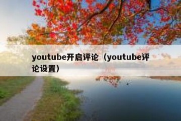 youtube开启评论（youtube评论设置）