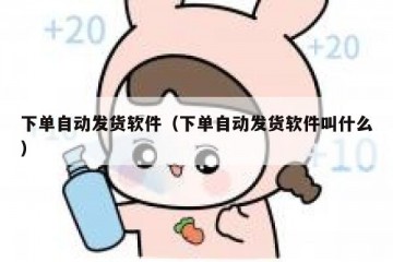 下单自动发货软件（下单自动发货软件叫什么）