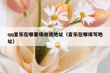 qq音乐在哪里填收货地址（音乐在哪填写地址）