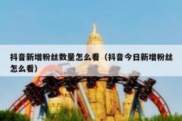 抖音新增粉丝数量怎么看（抖音今日新增粉丝怎么看）