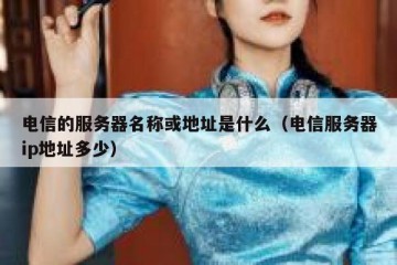 电信的服务器名称或地址是什么（电信服务器ip地址多少）