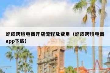 虾皮跨境电商开店流程及费用（虾皮跨境电商app下载）