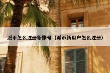 派币怎么注册新账号（派币新用户怎么注册）
