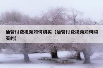 油管付费视频如何购买（油管付费视频如何购买的）