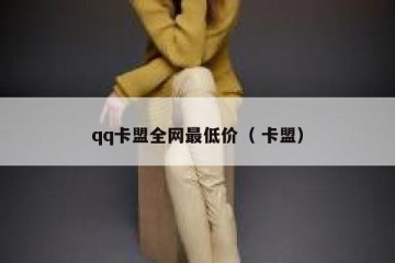 qq卡盟全网最低价（ 卡盟）