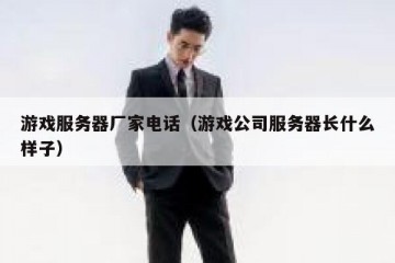 游戏服务器厂家电话（游戏公司服务器长什么样子）