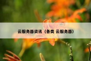 云服务器资讯（各类 云服务器）