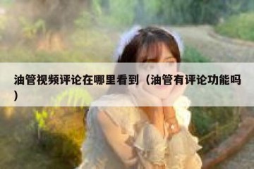 油管视频评论在哪里看到（油管有评论功能吗）