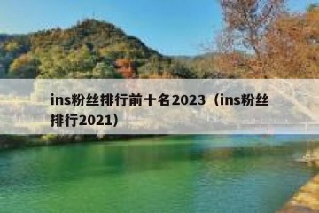 ins粉丝排行前十名2023（ins粉丝排行2021）