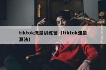 tiktok流量训练营（tiktok流量算法）