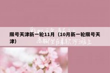 限号天津新一轮11月（10月新一轮限号天津）