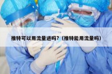 推特可以用流量进吗?（推特能用流量吗）