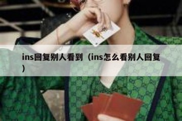 ins回复别人看到（ins怎么看别人回复）