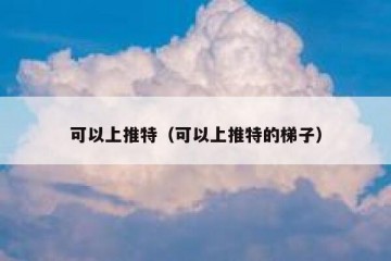 可以上推特（可以上推特的梯子）