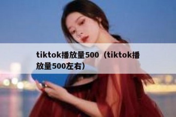 tiktok播放量500（tiktok播放量500左右）