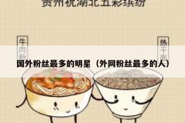 国外粉丝最多的明星（外网粉丝最多的人）
