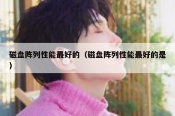 磁盘阵列性能最好的（磁盘阵列性能最好的是）