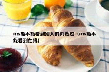 ins能不能看到别人的浏览过（ins能不能看到在线）