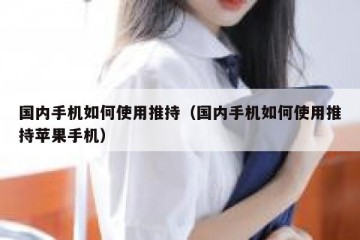 国内手机如何使用推持（国内手机如何使用推持苹果手机）