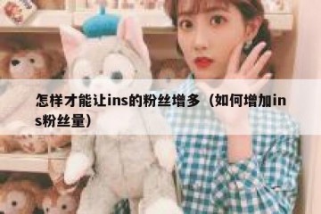 怎样才能让ins的粉丝增多（如何增加ins粉丝量）