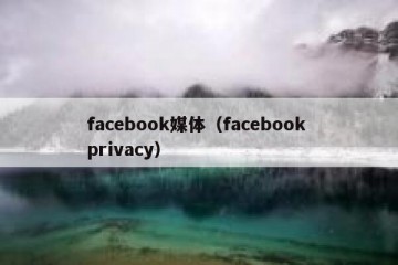 facebook媒体（facebook privacy）
