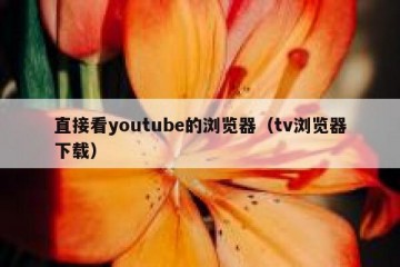 直接看youtube的浏览器（tv浏览器下载）