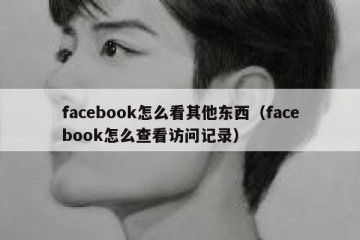 facebook怎么看其他东西（facebook怎么查看访问记录）