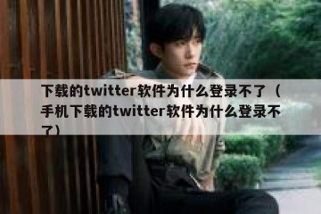 下载的twitter软件为什么登录不了（手机下载的twitter软件为什么登录不了）