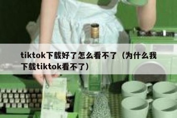 tiktok下载好了怎么看不了（为什么我下载tiktok看不了）
