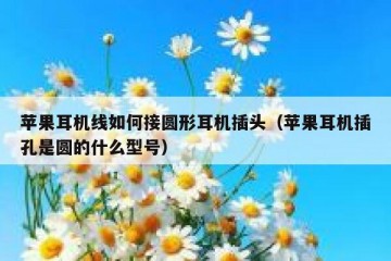 苹果耳机线如何接圆形耳机插头（苹果耳机插孔是圆的什么型号）