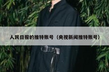 人民日报的推特账号（央视新闻推特账号）