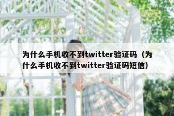 为什么手机收不到twitter验证码（为什么手机收不到twitter验证码短信）