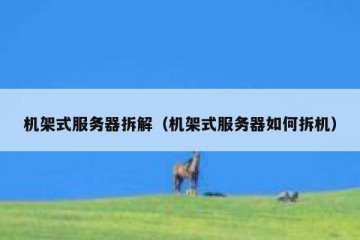 机架式服务器拆解（机架式服务器如何拆机）