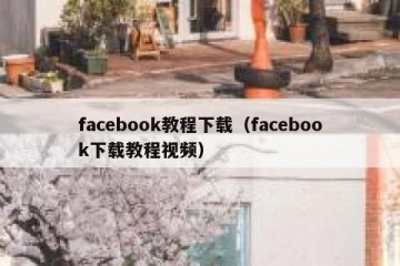 facebook教程下载（facebook下载教程视频）