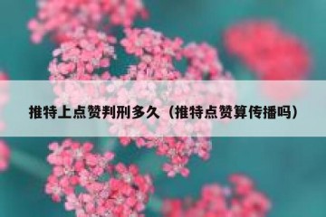 推特上点赞判刑多久（推特点赞算传播吗）
