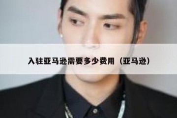 入驻亚马逊需要多少费用（亚马逊）