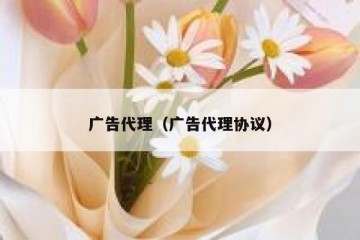 广告代理（广告代理协议）